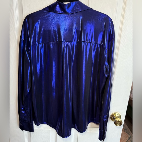 By Anthropologie Shine Button Up Blouse - Picture 7 of 8